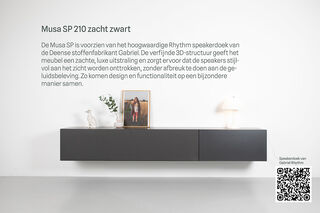 Tv-meubel, RAAT, Musa 210 SP, Zacht zwart